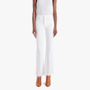 MOTHER White Weekender Flare